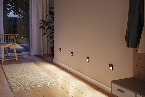 LED-Einbauleuchte Tsaro - Kunststoff - Schwarz