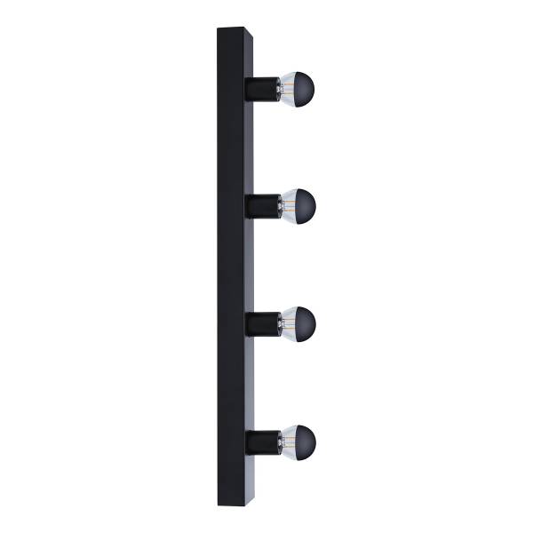 Wandleuchte Regula II Typ A - Aluminium - Schwarz - Flammenanzahl: 4