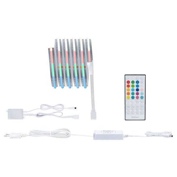 LED-Strip MaxLED 500 RGB - Kunststoff - Silber - Breite: 150 cm - 4er Set