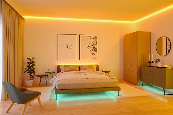 LED-Strip MaxLED 500 RGB - Kunststoff - Silber - Breite: 150 cm - 4er Set