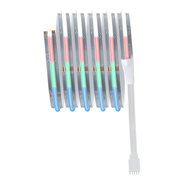 LED-Strip MaxLED 500 RGB - Kunststoff - Silber - Breite: 150 cm - 4er Set