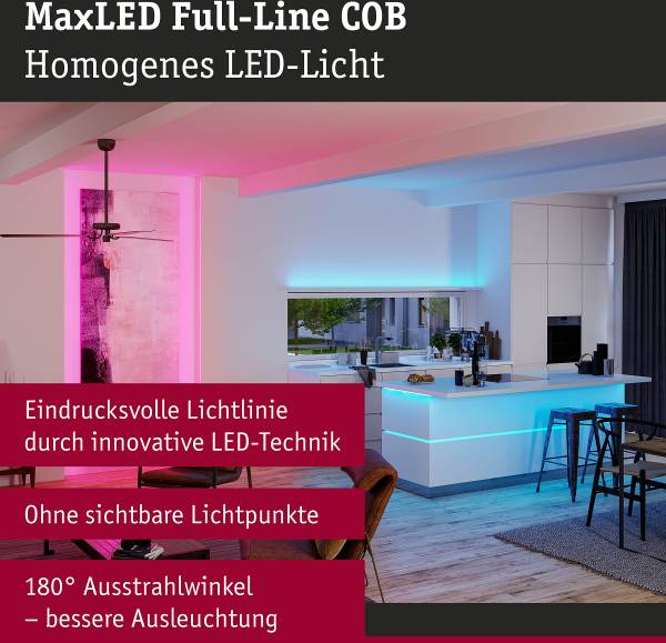 LED-Strip MaxLED 500 RGB - Kunststoff - Silber - Breite: 150 cm - 4er Set