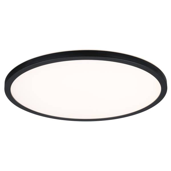 LED-Deckenleuchte Atria Shine WS Rund - Kunststoff - Schwarz
