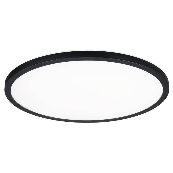 LED-Deckenleuchte Atria Shine WS Rund - Kunststoff - Schwarz