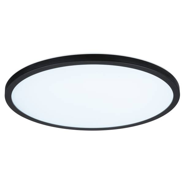 LED-Deckenleuchte Atria Shine WS Rund - Kunststoff - Schwarz