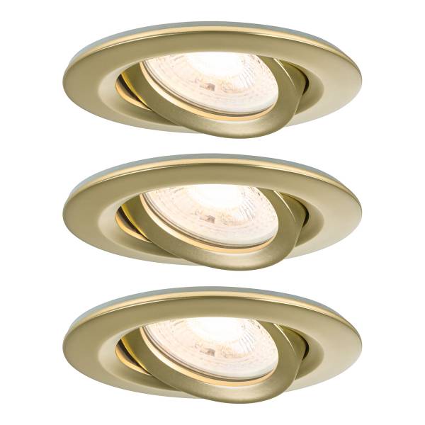 Einbauleuchte Nova Plus Dim - Aluminium - Gold - 3er Set