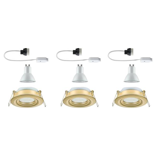 Einbauleuchte Nova Plus Dim - Aluminium - Gold - 3er Set