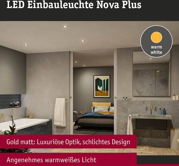 Einbauleuchte Nova Plus Dim - Aluminium - Gold - 3er Set