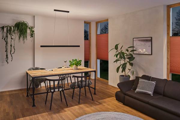 LED-Pendelleuchte Aptare - Aluminium - Schwarz