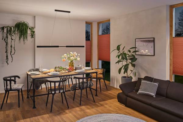 LED-Pendelleuchte Aptare - Aluminium - Schwarz