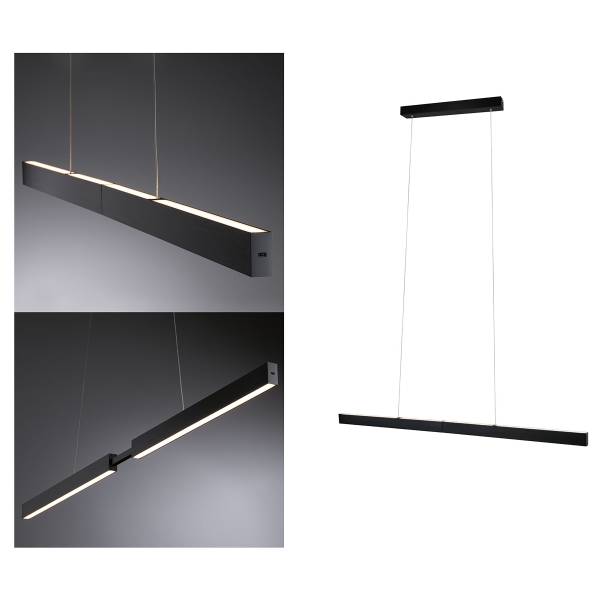 LED-Pendelleuchte Aptare - Aluminium - Schwarz