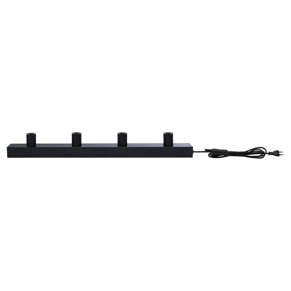 Wandleuchte Regula II Typ B - Aluminium - Schwarz
