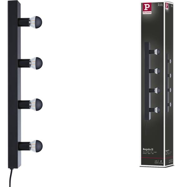 Wandleuchte Regula II Typ B - Aluminium - Schwarz