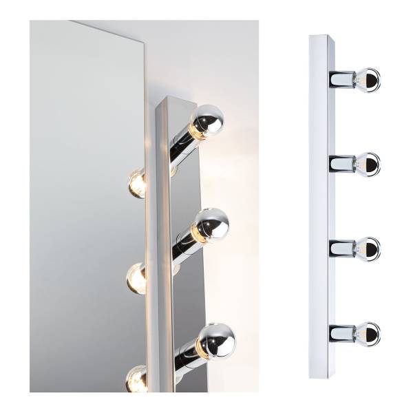 Wandleuchte Regula II Typ A - Aluminium - Chrom - Flammenanzahl: 4