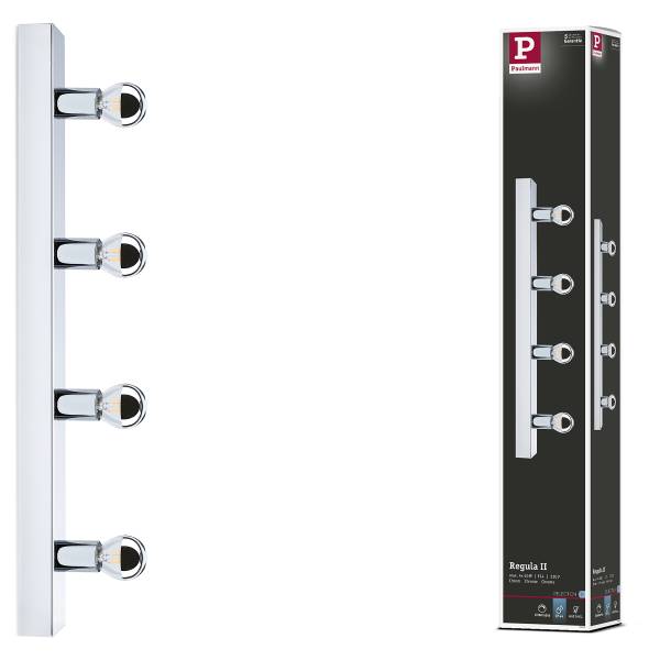 Wandleuchte Regula II Typ A - Aluminium - Chrom - Flammenanzahl: 4