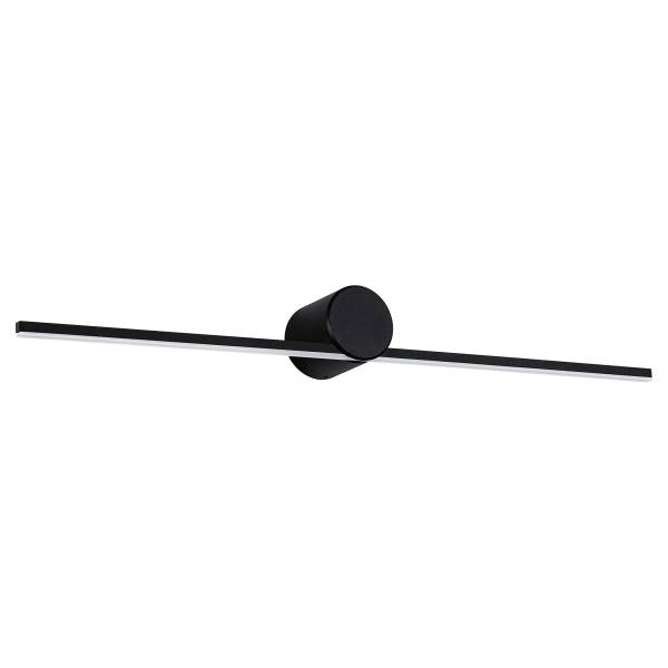 LED-Wandleuchte Sava - Aluminium - Schwarz - Breite: 60 cm