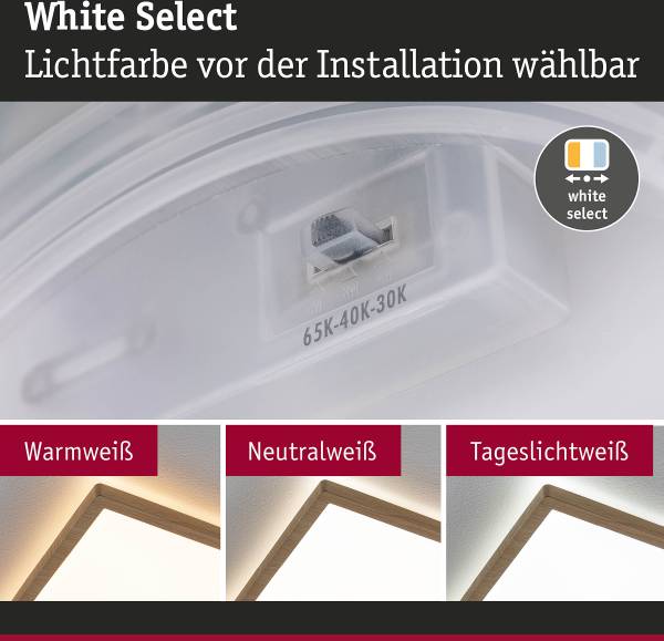 LED-Deckenleuchte Atria Shine WS - Kunststoff - Eiche Dekor