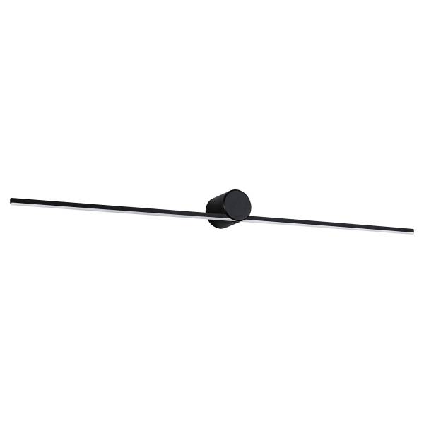 LED-Wandleuchte Sava - Aluminium - Schwarz - Breite: 90 cm
