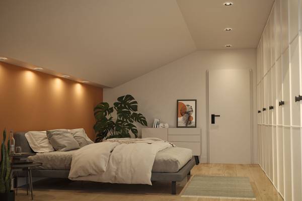 LED-Einbauleuchte Sormus - Kunststoff - Schwarz - 3er Set