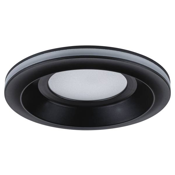 LED-Einbauleuchte Sormus - Kunststoff - Schwarz - 3er Set