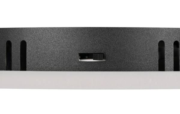 LED-Deckenleuchte Calle - Silikon / Eisen - 1-flammig - Schwarz