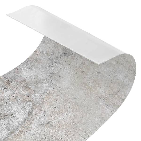 Küchenrückwand Shabby Betonoptik Premium - Polypropylen - Grau - 300 x 60 cm