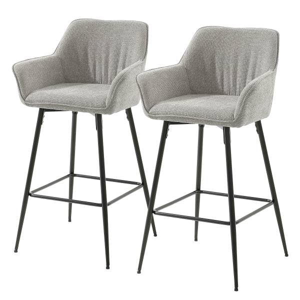 Barstuhl Lelai 2er-Set - Taupe