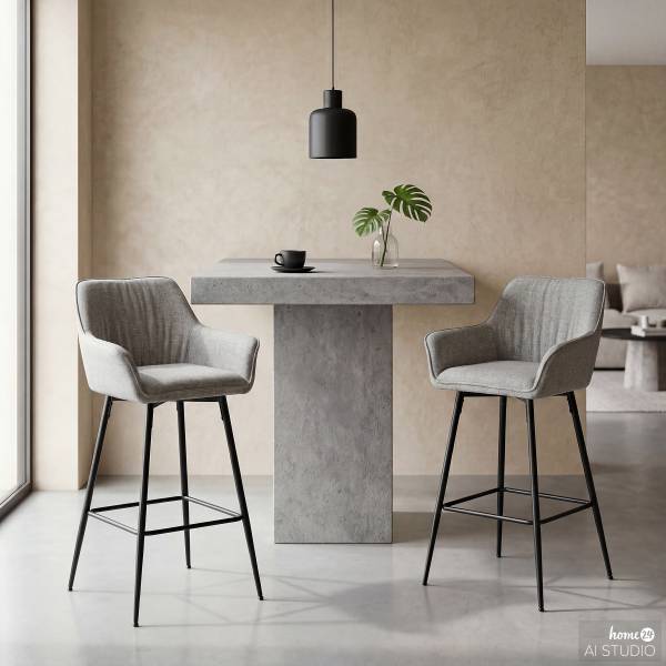 Barstuhl Lelai 2er-Set - Taupe