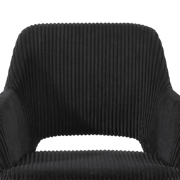 Armlehnenstuhl Shavi 2er-Set - Schwarz