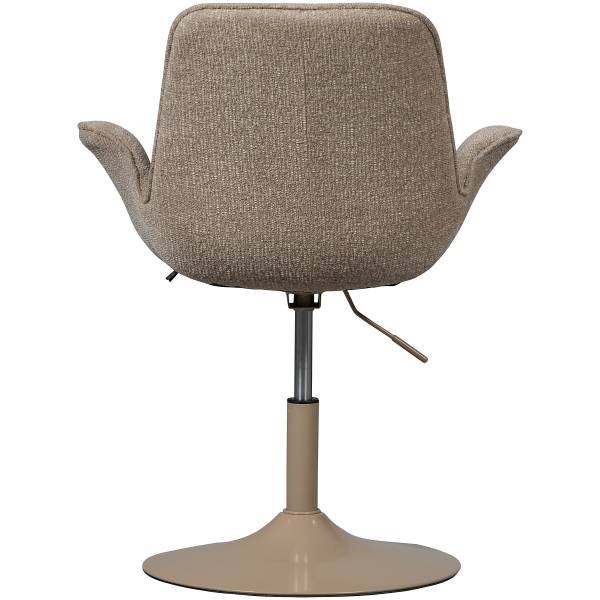 Drehbarer Armlehnenstuhl Marten Typ A - Beige - Chenille - Eisen - 70 x 90 x 66 cm