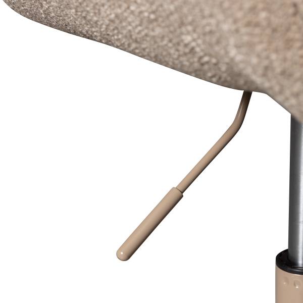 Drehbarer Armlehnenstuhl Marten Typ A - Beige - Chenille - Eisen - 70 x 90 x 66 cm