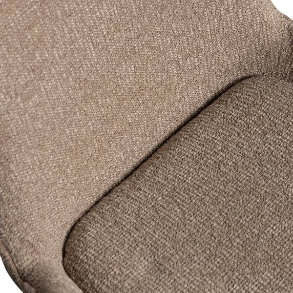 Drehbarer Armlehnenstuhl Marten Typ A - Beige - Chenille - Eisen - 70 x 90 x 66 cm