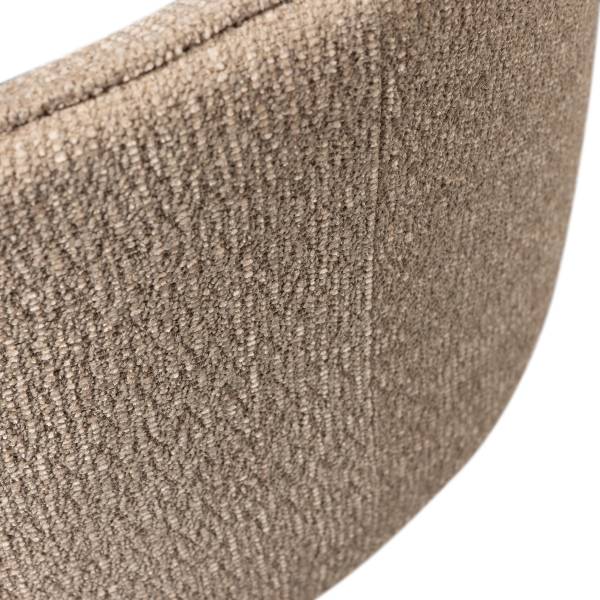 Drehbarer Armlehnenstuhl Marten Typ A - Beige - Chenille - Eisen - 70 x 90 x 66 cm