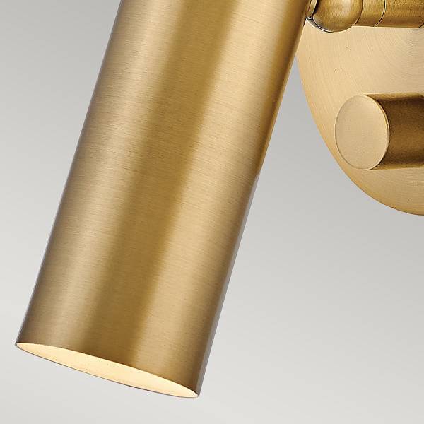Wandleuchte Dax - Stahl - Gold