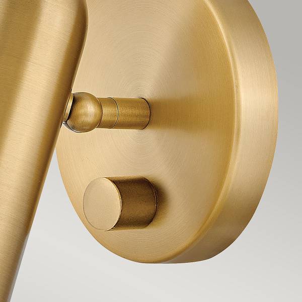 Wandleuchte Dax - Stahl - Gold