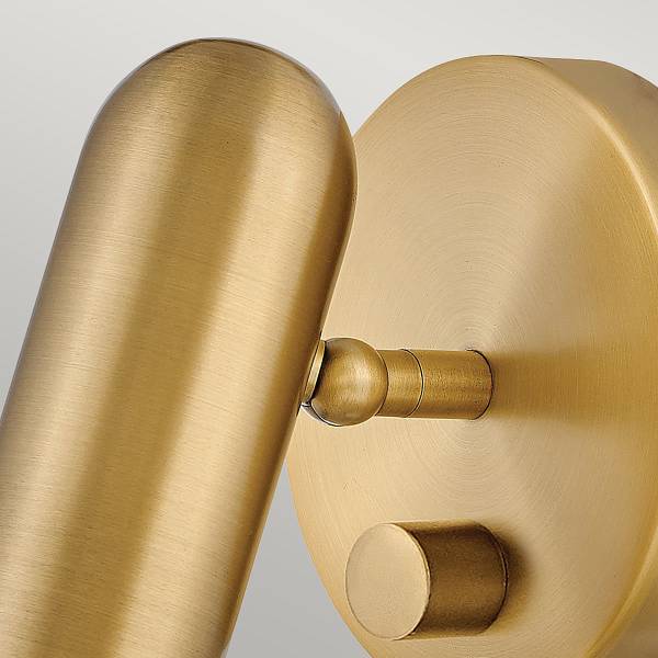 Wandleuchte Dax - Stahl - Gold