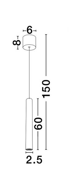 Pendelleuchte Ultrathin - Aluminium - Weiß