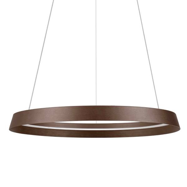 Pendelleuchte Ormi - Aluminium - Braun - Durchmesser: 60 cm