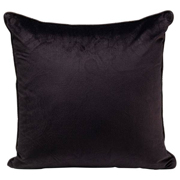 Dekokissen Tiger Love Typ B - Polyester / Samt - Schwarz / Orange
