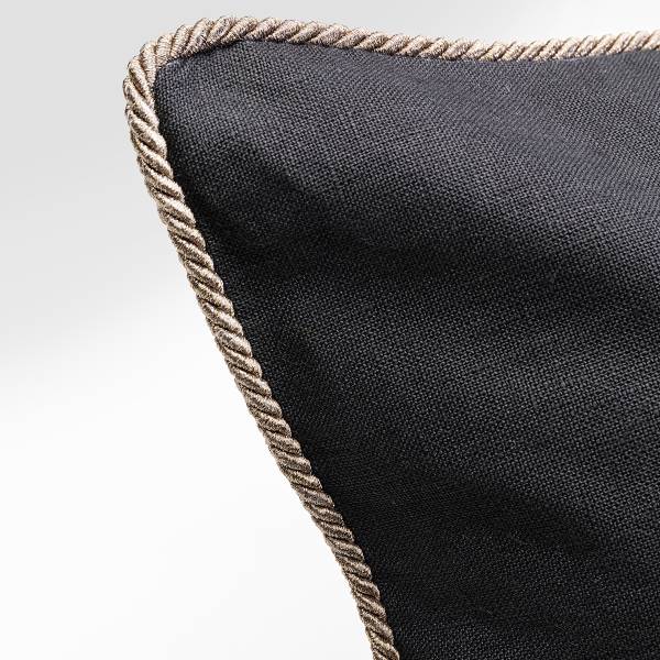 Dekokissen Glitter Bee - Leinen / Polyester - Schwarz