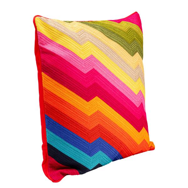 Dekokissen Artistic Zig Zag - Baumwolle / Polyester - Multicolor