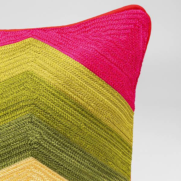 Dekokissen Artistic Zig Zag - Baumwolle / Polyester - Multicolor