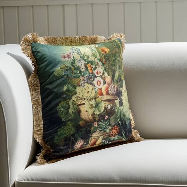 Dekokissen Romantic Bouquet - Polyester - Multicolor