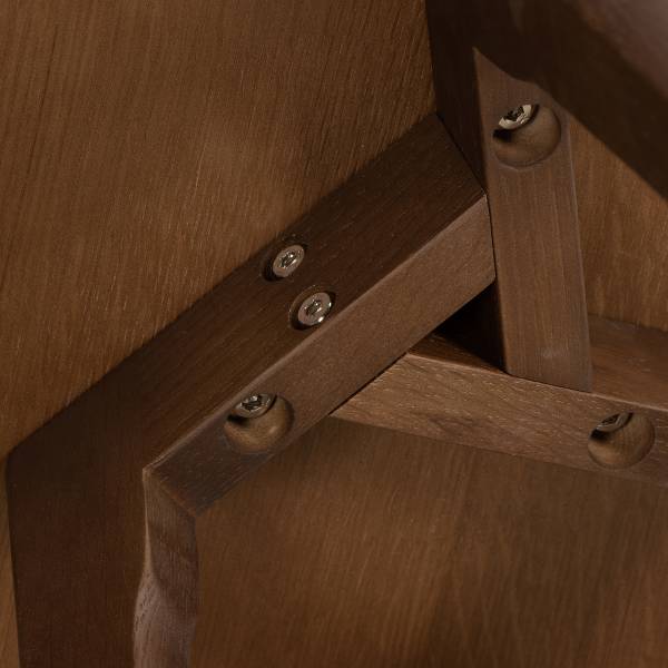 Furniertes Beistelltisch-Set Nilla - Walnuss