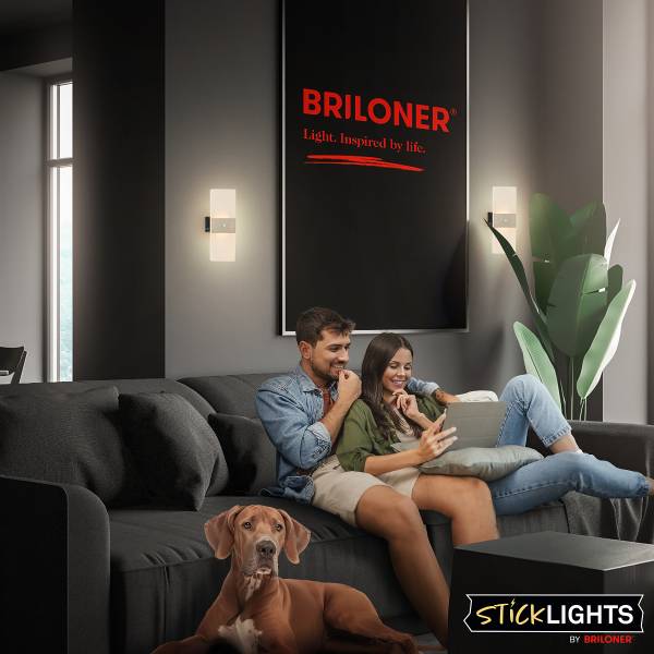 Akku LED-Wandleuchte Aura - Gold