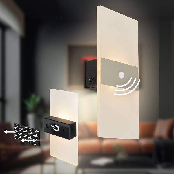 Akku LED-Wandleuchte Aura - Gold
