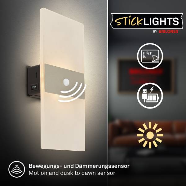 Akku LED-Wandleuchte Aura - Gold