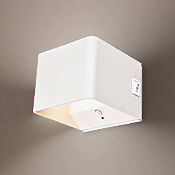 Akku LED-Wandleuchte Borra - Aluminium / Polypropylen - Weiß