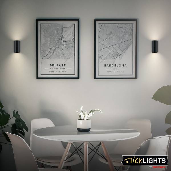 LED-Wandleuchte Misy - Polypropylen - Schwarz