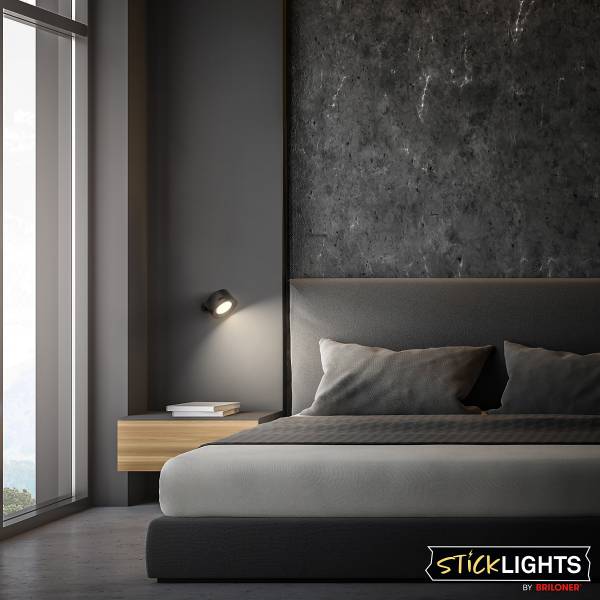 LED-Wandleuchte Tari dimmbar - Polypropylen - Schwarz